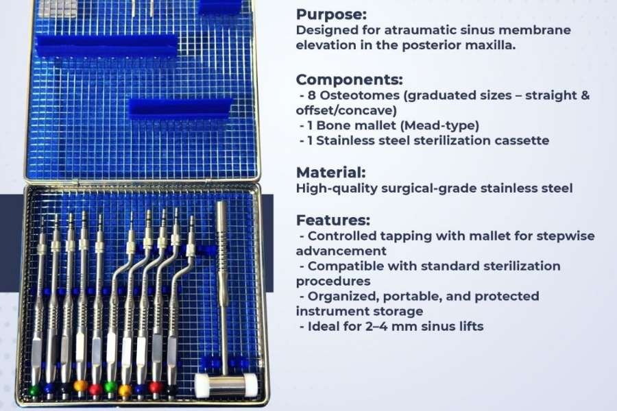 Sinus Lift Osteotome Kit